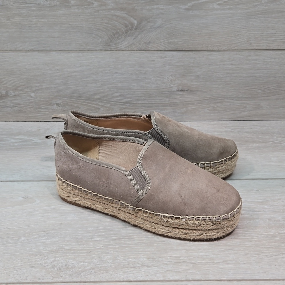 Sam Edelman Womens Carrin Leather Espadrille Platform Loafer shoes sz 6.5M